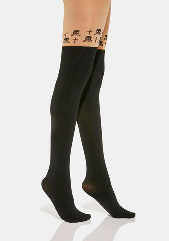 Deadly Spirit Thigh High Stockings