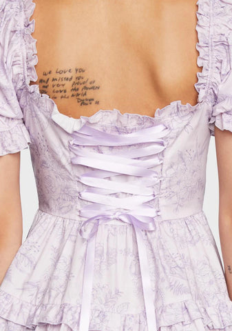 Wink For Me Babydoll Dress - Purple