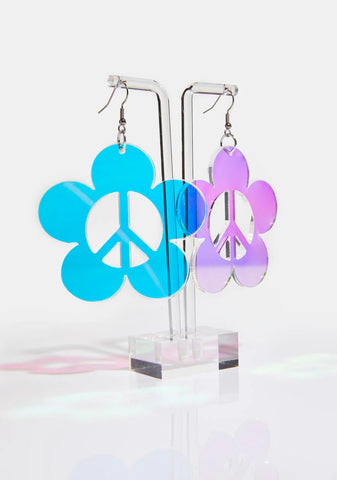 Peace Daisy Earrings