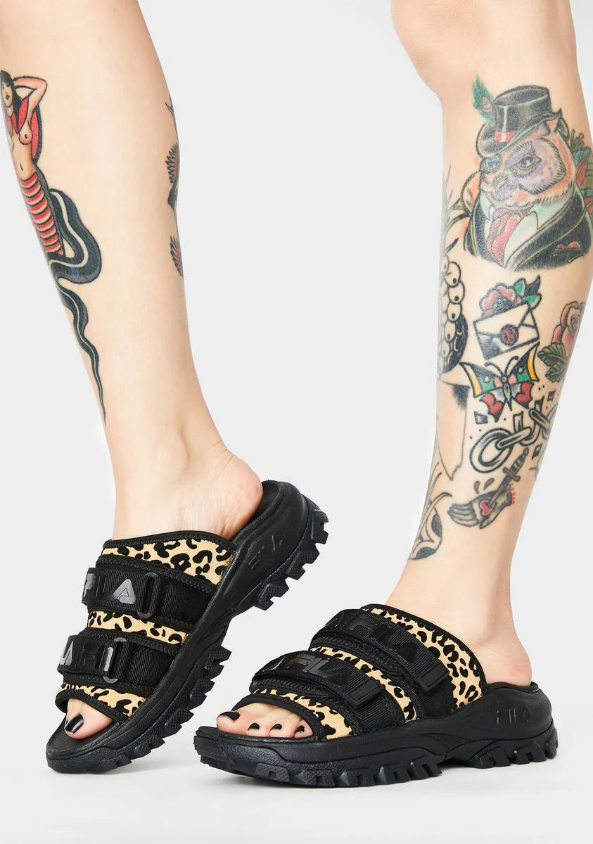 Leopard Outdoor Buckle Slides