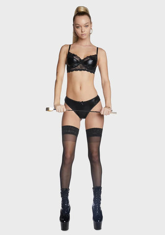 Squeeze Me Tight Vinyl Bra