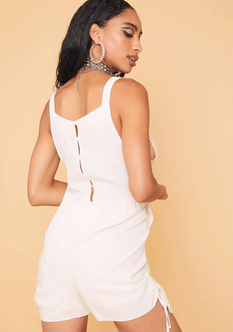 Into The Distance Ruched Romper