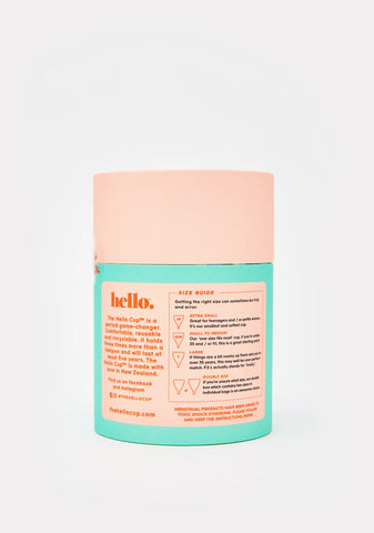 Blue Hello Cup