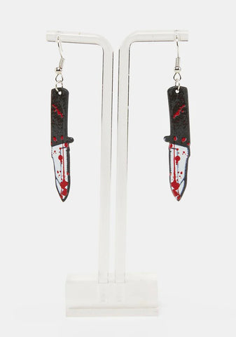 You're Next Knife Earrings