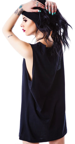 x BOY London Boy Cross Oversized Tank - Black