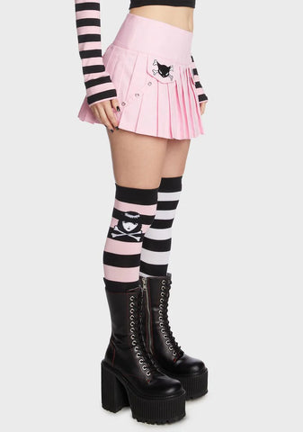 Against The Grain Pleated Skirt