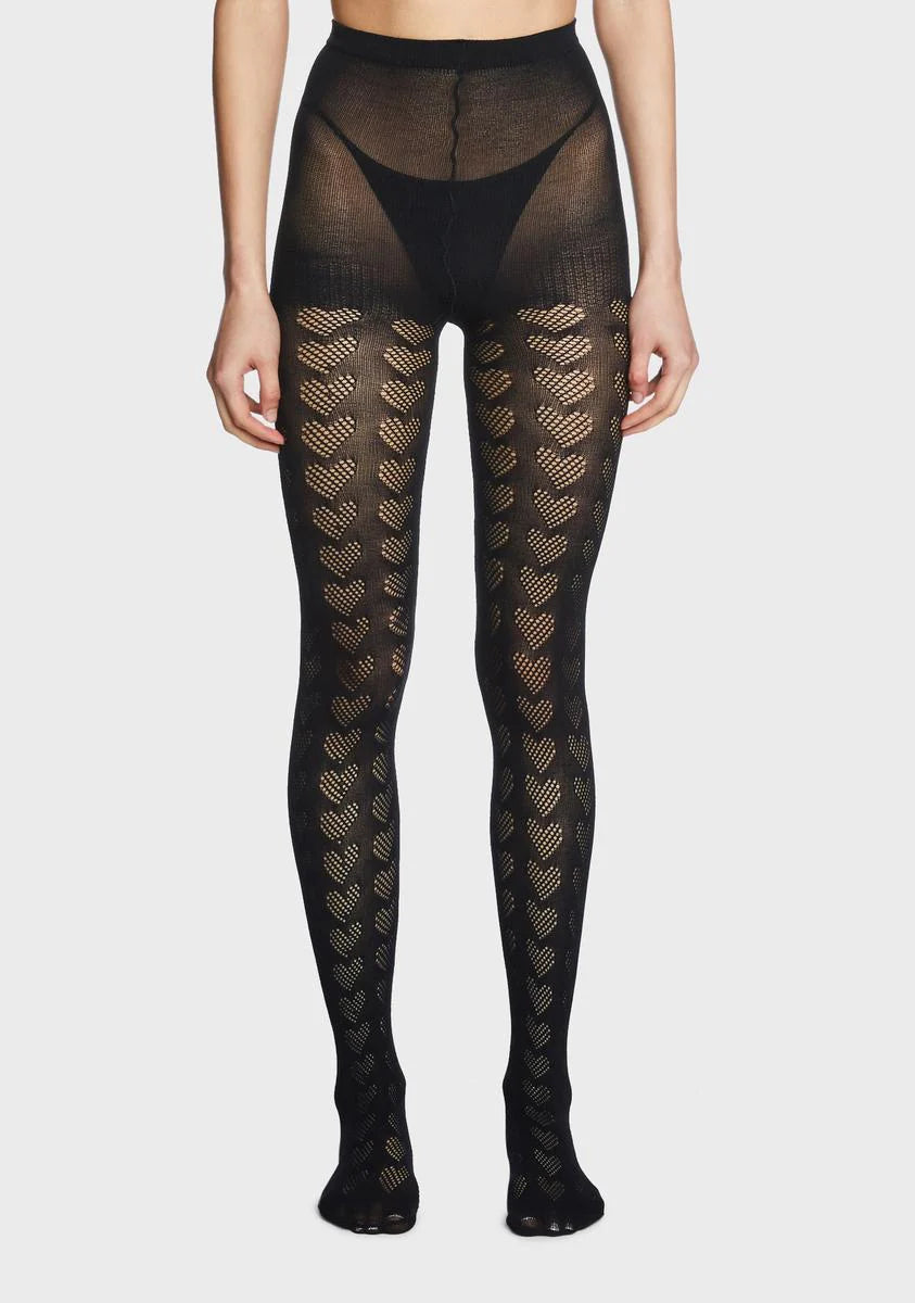 Lexicon Of Love Print Tights
