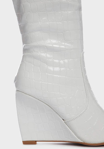 Social Secret Wedge Boots