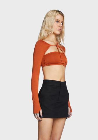 Opal Two Piece Bandeau Top - Orange