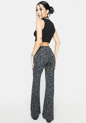 Tattoo Flock Nancha Flare Trousers