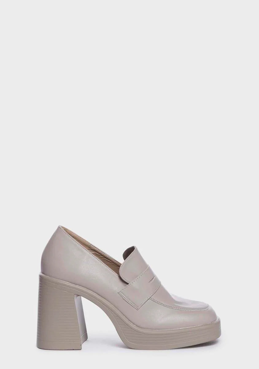 Natural Getaway Girl Heeled Loafers