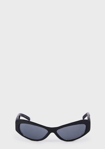 Black Side View Shield Sunglasses