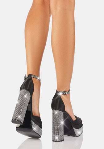 Sugar And Spice Rhinestone Heels