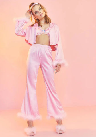 Lover's Quarrel Satin Pajama Shirt