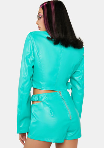 Jade The Devil's Reject Vegan Leather Shorts