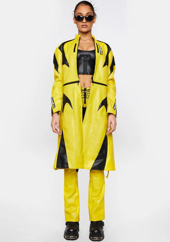 Yellow Transformer Moto Coat