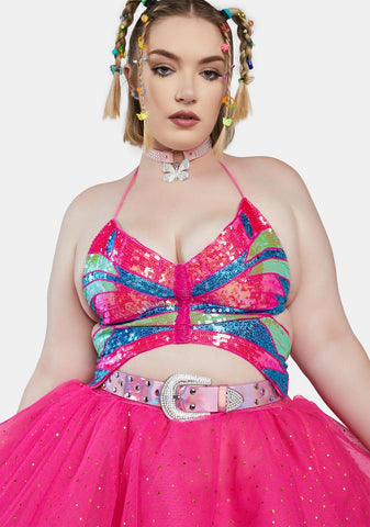 You Had Me At Techno Holographic Belt