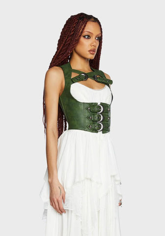 Tea Leaf Party Underbust Corset