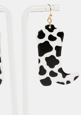 Ridin' Out Cowboy Boot Earrings
