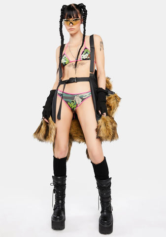 Pink Self Love Camo Bikini Set