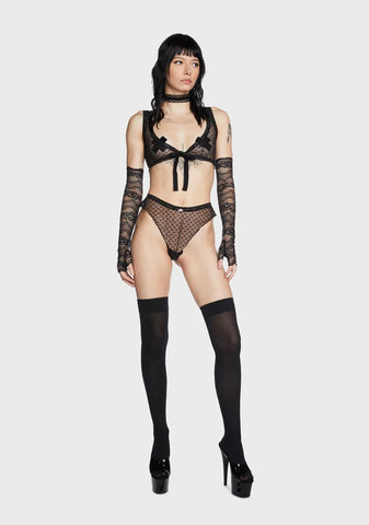 Heartless Mesh Bralette