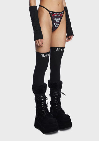 Ringing Bells and Raising Hell Christmas Thong