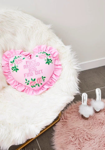 Take A Chance Heart Pillow