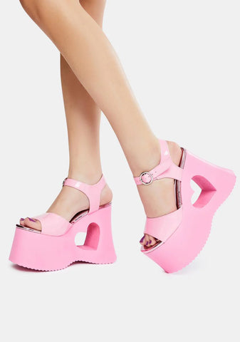 Total Charmer Platform Sandals