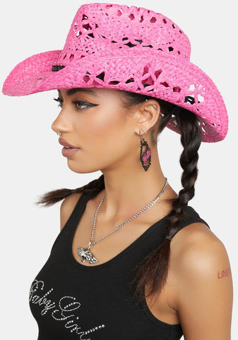 Sweet Country Side Straw Cowboy Hat