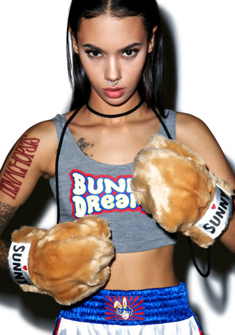 Sunny Faux Fur Gloves