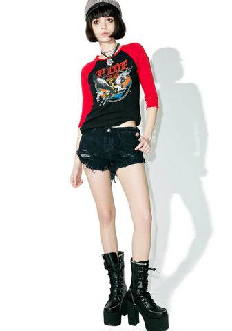 Party Of One Denim Shorts