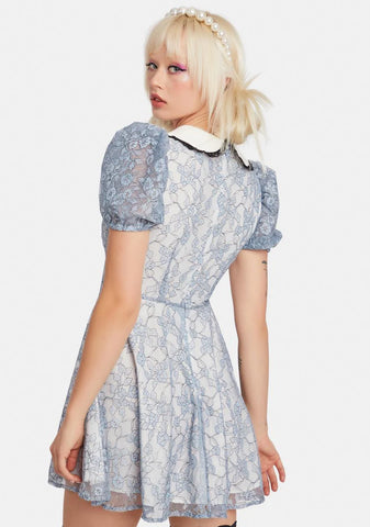 Sky Dancing Dahlia Lace Babydoll Dress