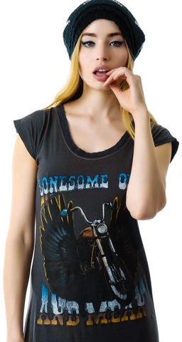 Lonesome On'ry and Mean Tee Shirt Dress