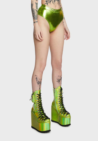 Euphoric Element Metallic Bottoms - Lime