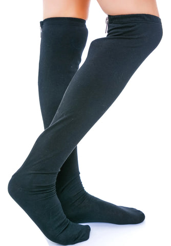 Zip Tuck Cotton Stocking