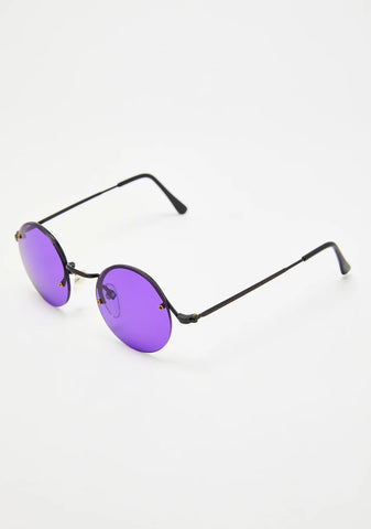 Purple Rounders Sunglasses