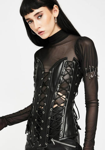 Top Drawer Lace-Up Corset