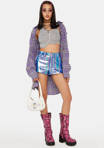 Electric Feel Iridescent Shorts