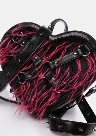 Run From Suburbia Faux Fur Backpack