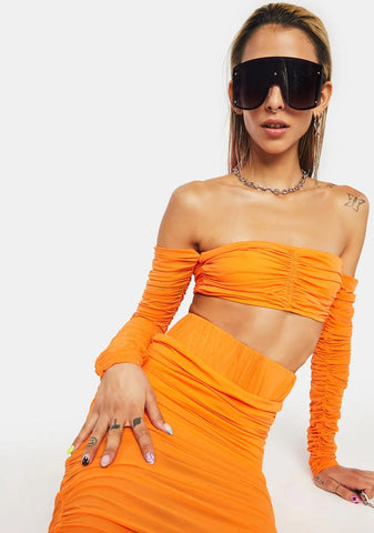 Vacation Mode Midi Skirt Set