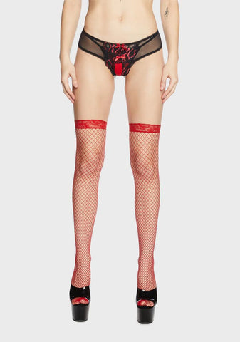 Dark Change Of Pace Crotchless Thong