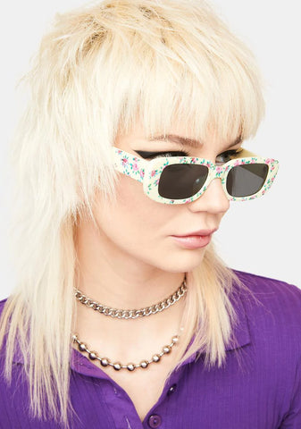 Rose Local Celeb Rectangle Glasses