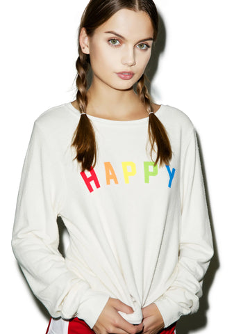 Happy Girl Baggy Beach Jumper