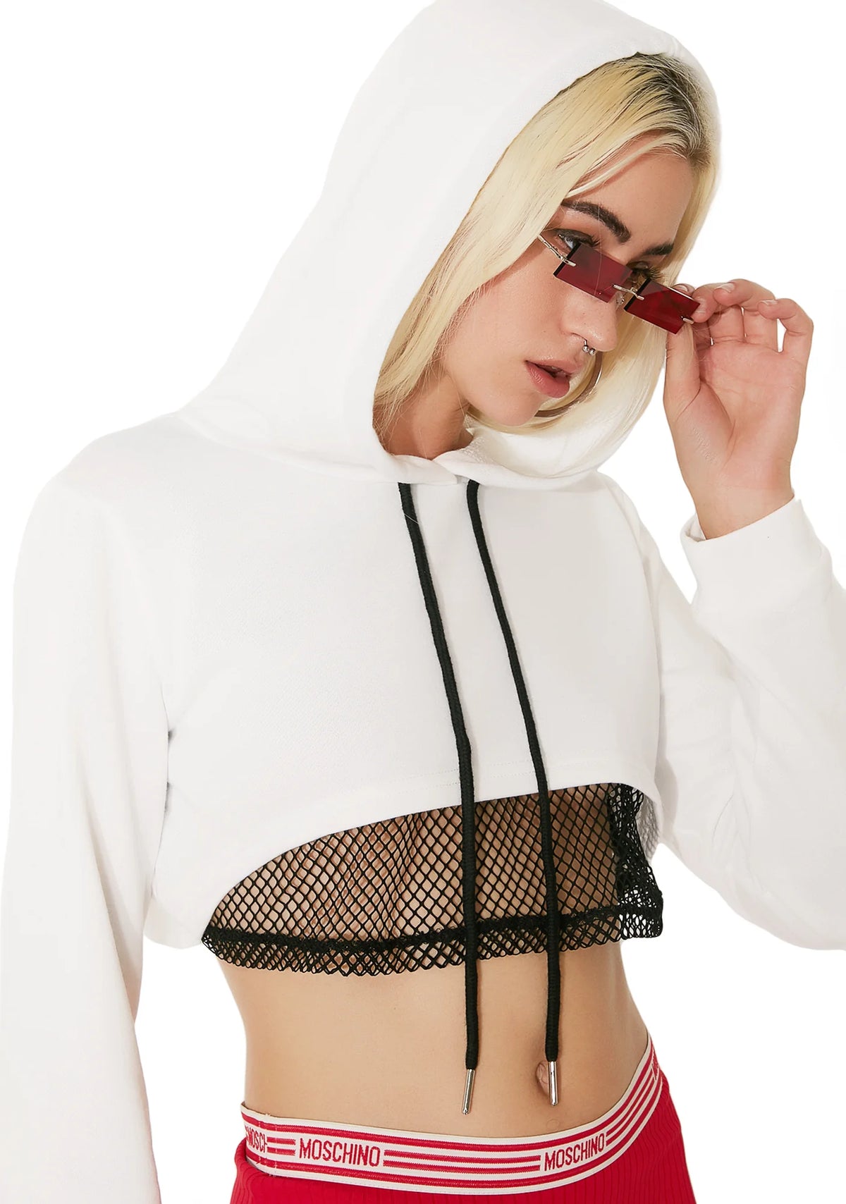 Inner Net Cropped Hoodie