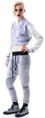 The  Margot Studded Crop Bomber