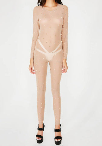 Birthday Suit Sheer Catsuit