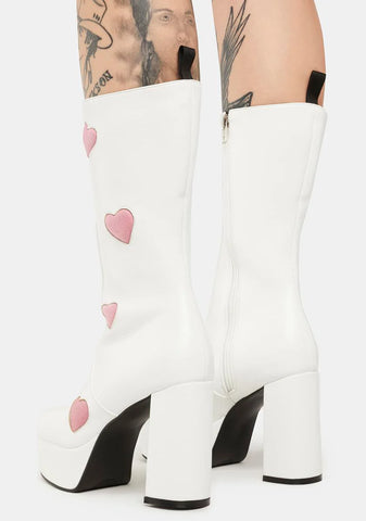 Wide Calf Game Of Love Platform Boots