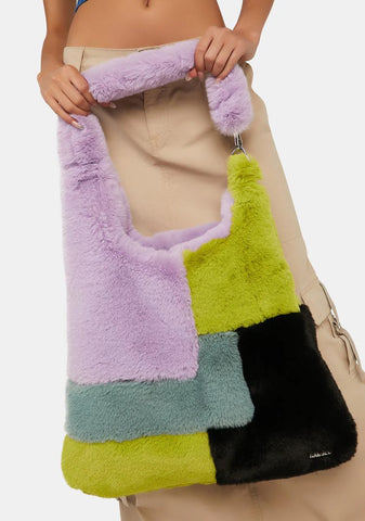 Jumble Faux Fur Tote Bag