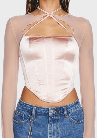Champagne Kisses Corset Top