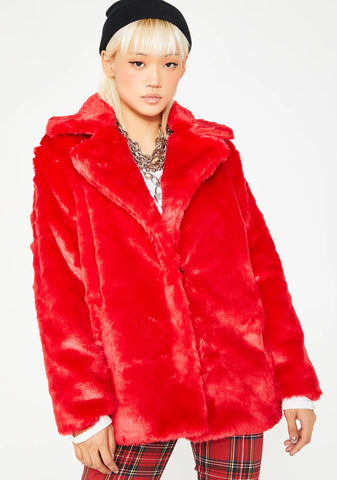 Racked Up Faux Fur Jacket